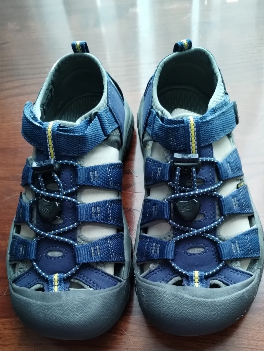 Keen Kids Navy Blue Depths/Gargoyle Closed-Toe Sandals Newport H2 Size 3 Youth
